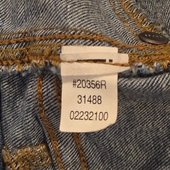 SPANX Style 20356R Straight Leg Pull-On High-Rise Ankle Length Blue Jeans, Sz L - Picture 7 of 7